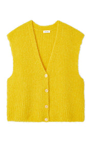 Strick-Cardigan ZOLLY aus Wollmix - Etoile Chine - Gelb