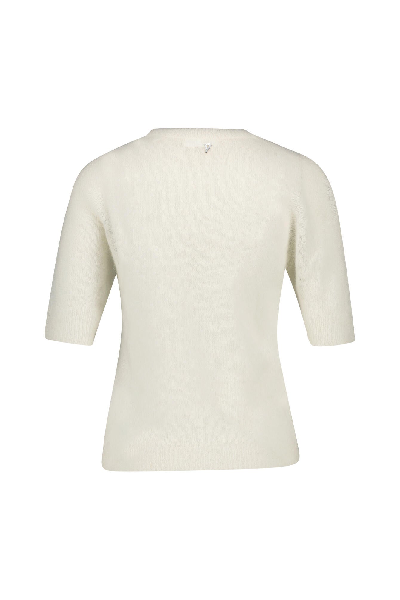 Strickshirt aus Alpaka - 002 Fiocco - Creme