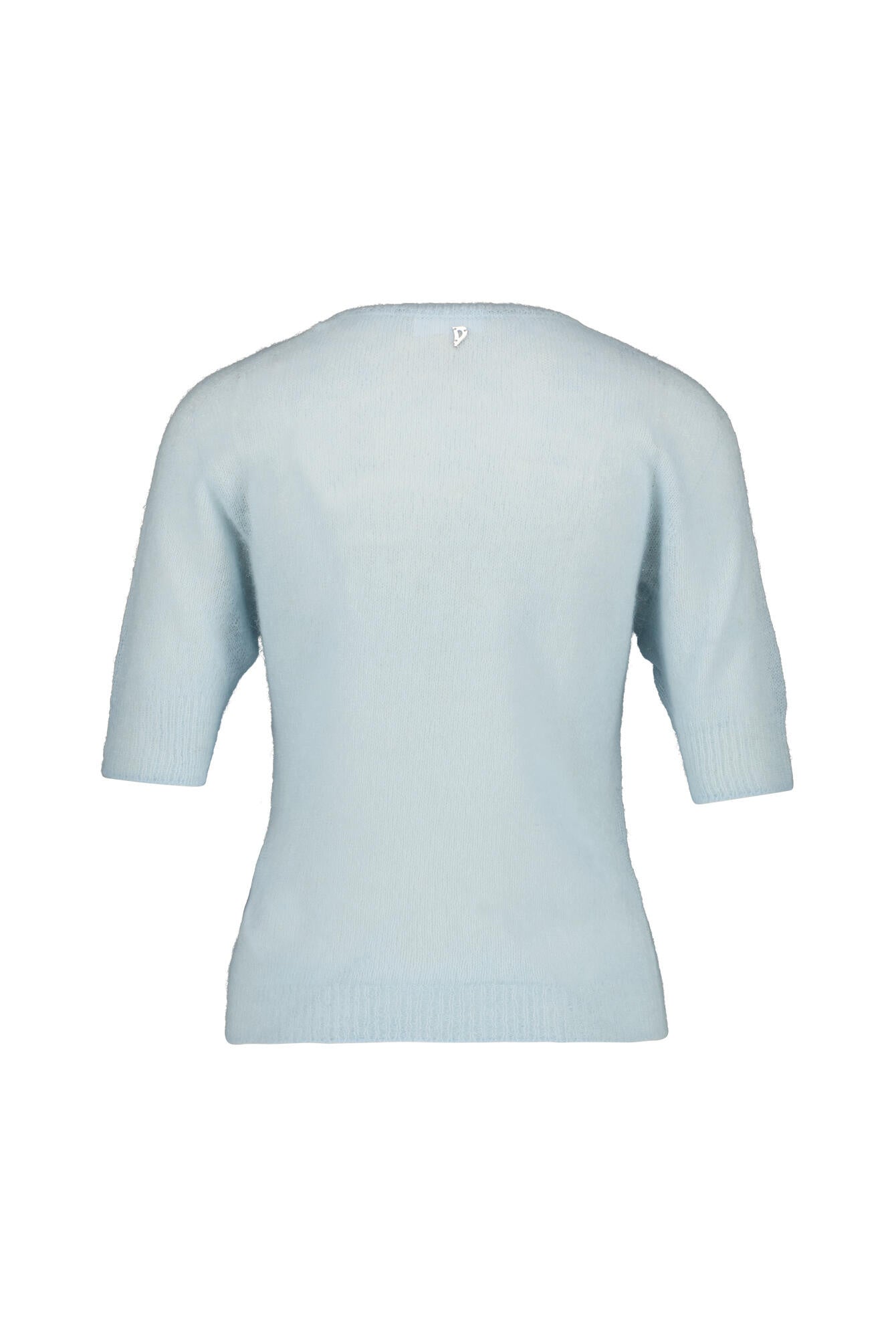 Strickshirt aus Alpaka - 807 Azzurrino - Blau