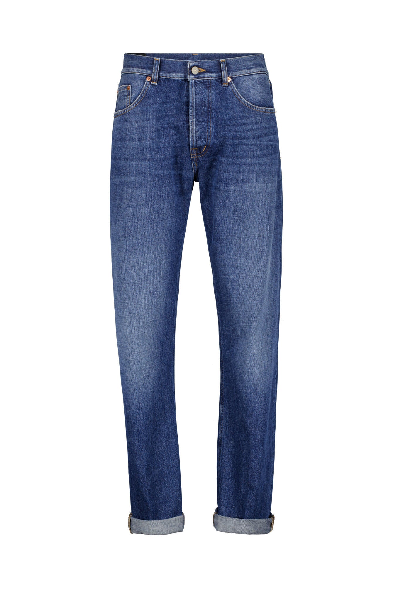 Jeans aus Baumwolle Regular Fit - 800 Blue - Blau