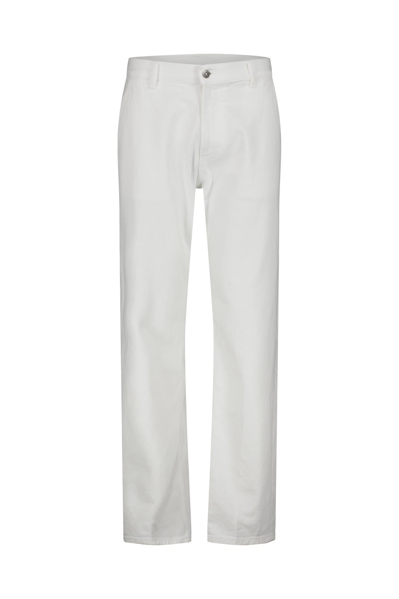 Jeans aus Baumwolle Loose Fit - 001 Latte - Weiß