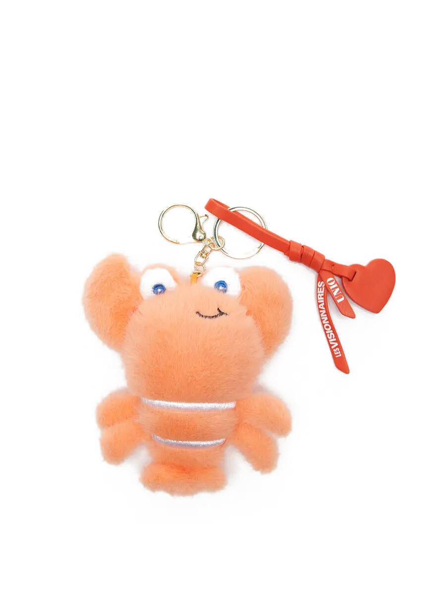 Taschenanhänger FLUFFY LOBSTER CHARM - 9012 Peach - Orange