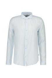 Leinenhemd Regular Fit - Foggy Sky - Blau