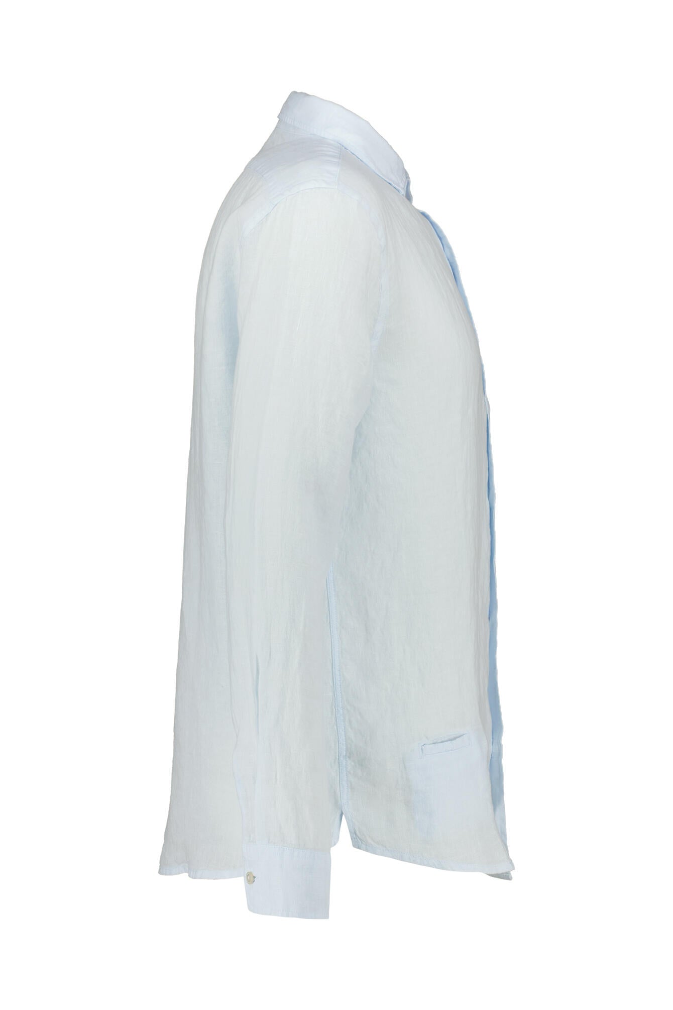 Leinenhemd Regular Fit - Foggy Sky - Blau