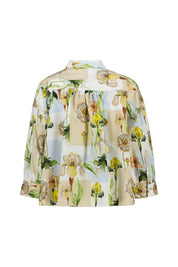 Bluse gemustert aus Baumwolle - FB8 - Mehrfarbig