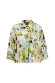 Bluse gemustert aus Baumwolle - FB8 - Mehrfarbig