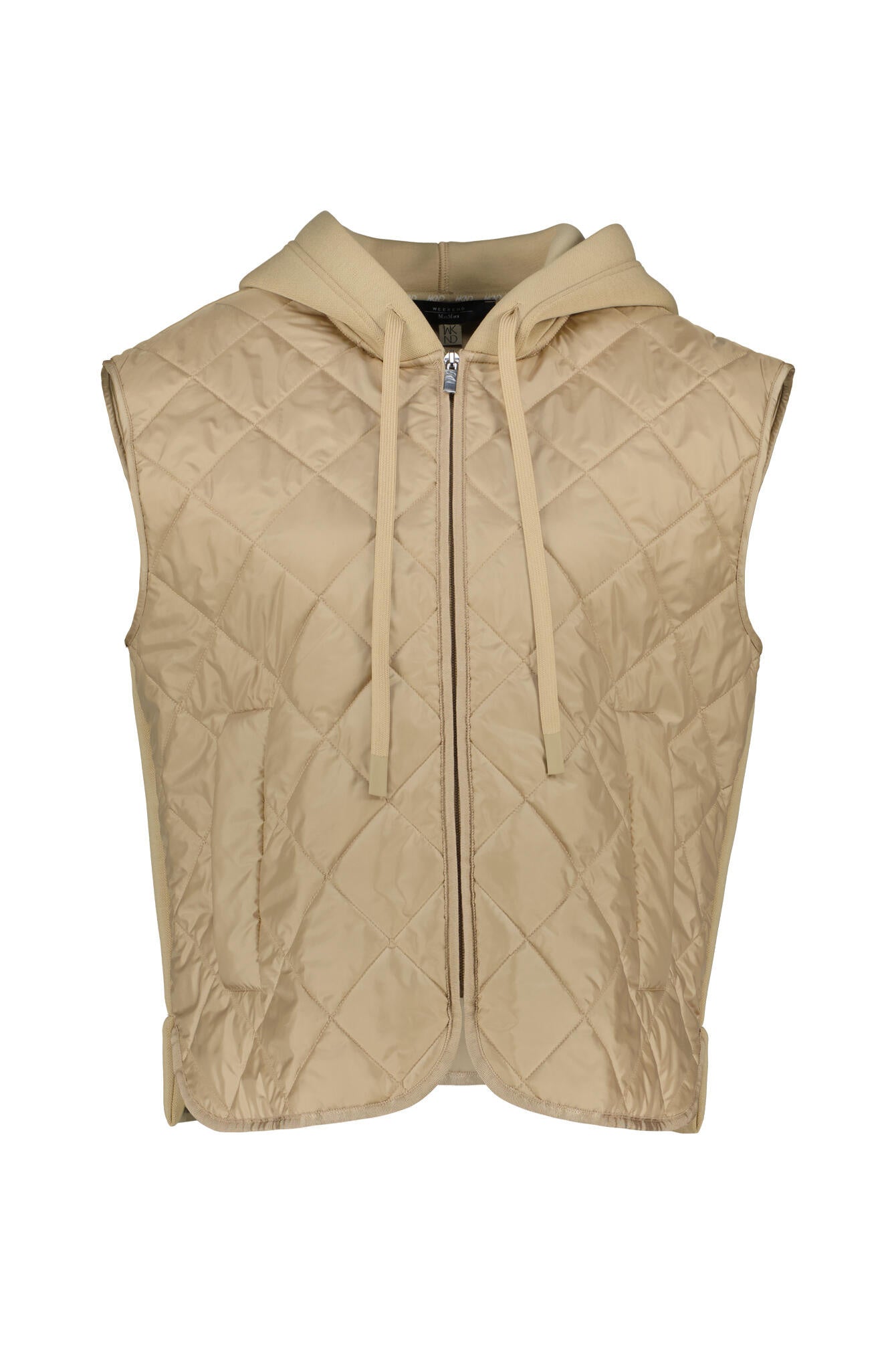 Hybridweste mit Kapuze - 001 - Beige