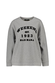 Sweatshirt aus Baumwolle - 002 - Grau
