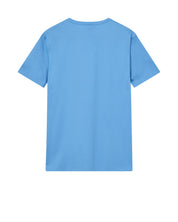 T-Shirt aus Baumwolle - 450 Silver Lake Blue - Blau