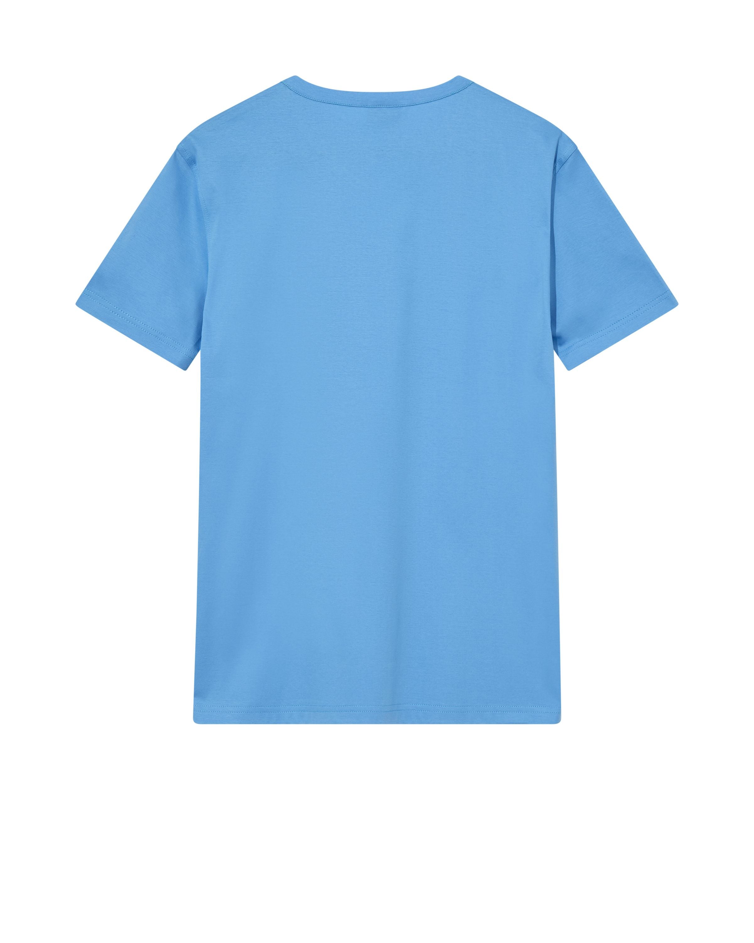 T-Shirt aus Baumwolle - 450 Silver Lake Blue - Blau