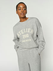Sweatshirt NIMA aus Viskosemix - 919 Grey Melange - Grau