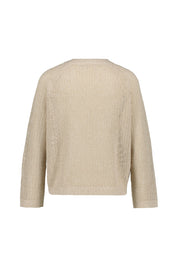 Strickpullover aus Baumwolle - Beige