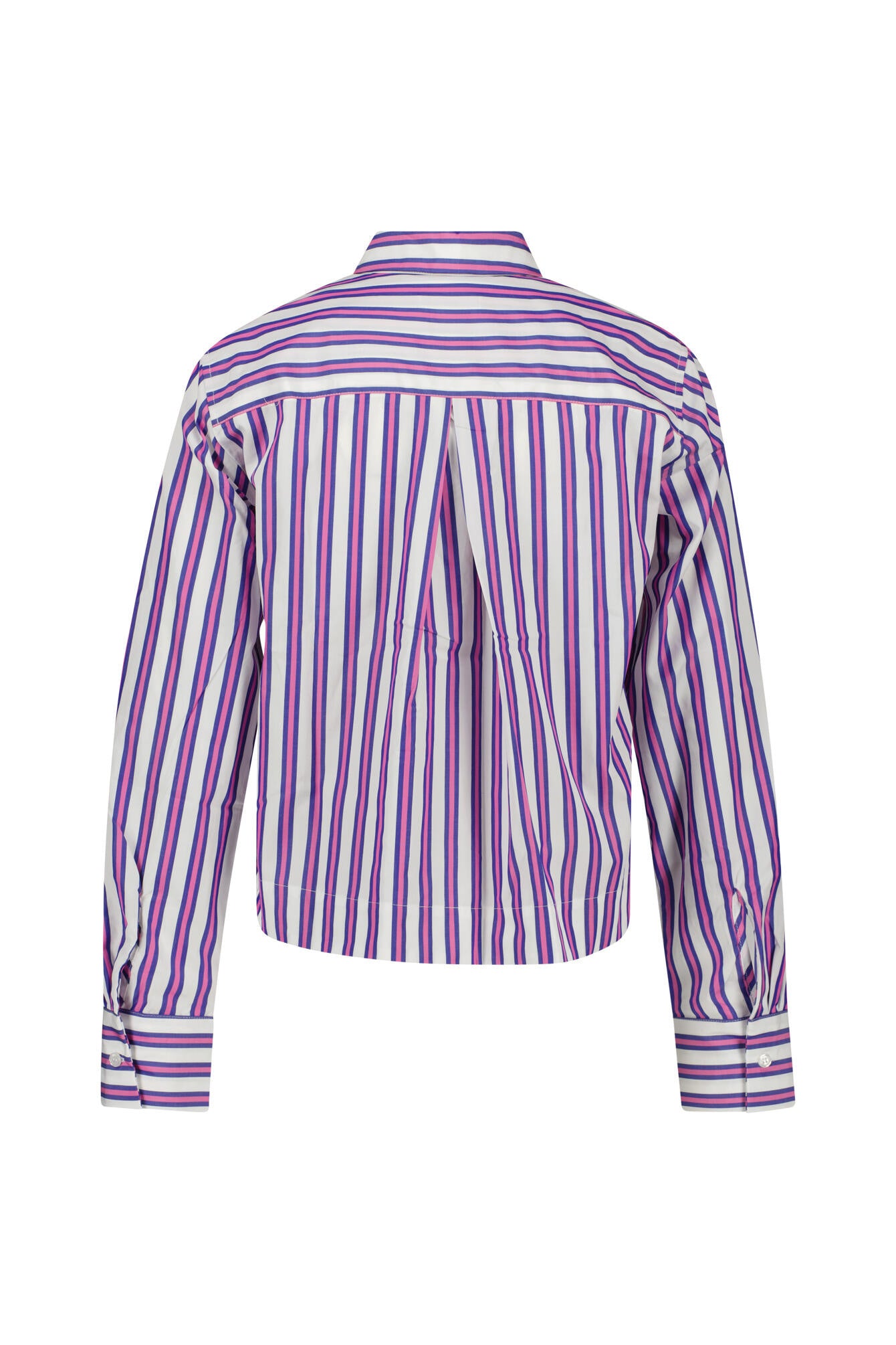 Bluse gestreift aus Baumwolle - Rosa