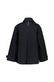 Trench-Jacke HEATHER Oversized Fit - 599 Dark Navy - Blau