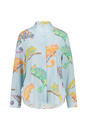 Bluse aus Seide - 261032 Breeze Multi - Blau