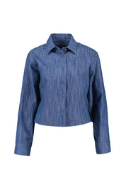 Overshirt aus Baumwollmix - 688 Denim Blue - Blau
