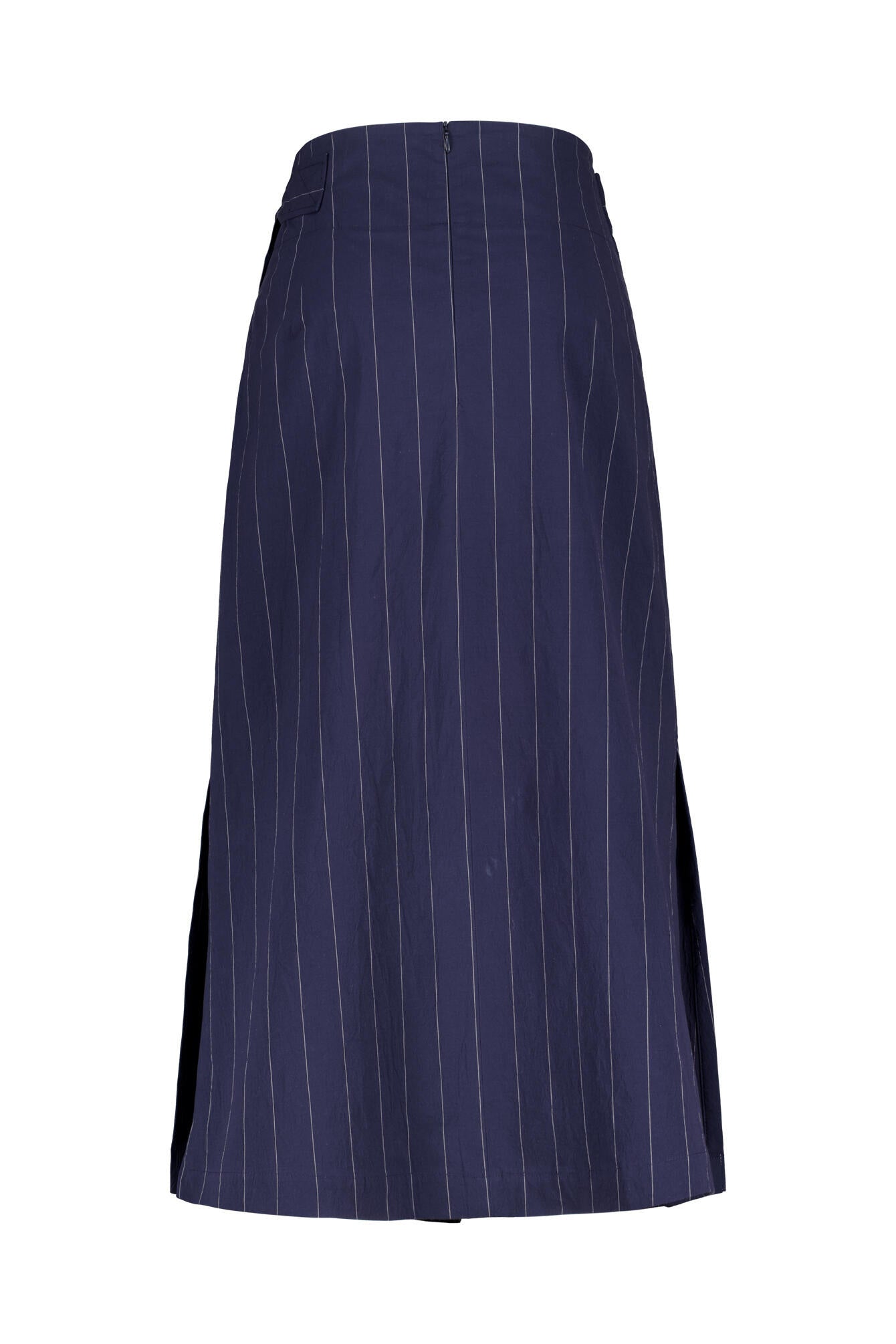 A-Linie-Rock Midi aus Baumwolle - 697 Marine - Blau