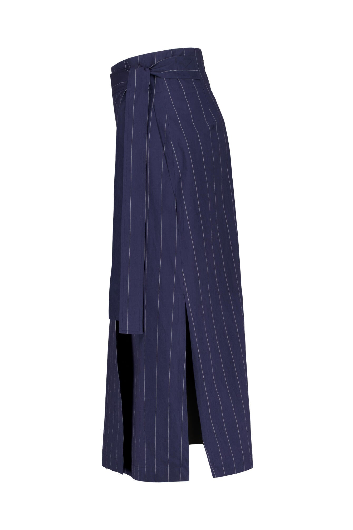 A-Linie-Rock Midi aus Baumwolle - 697 Marine - Blau