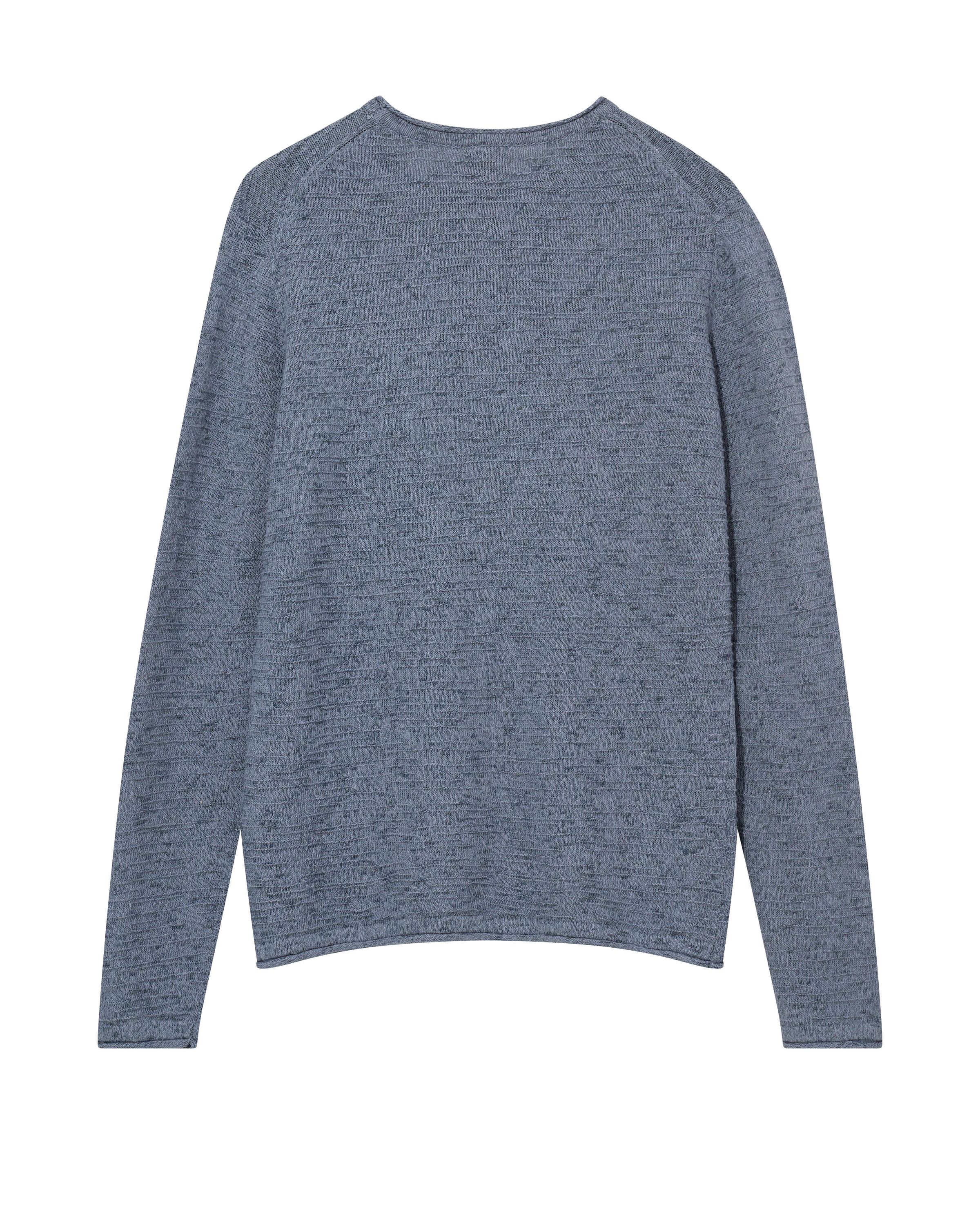 Strickpullover KASEY aus Leinenmix - 963 Flint Stone - Blau