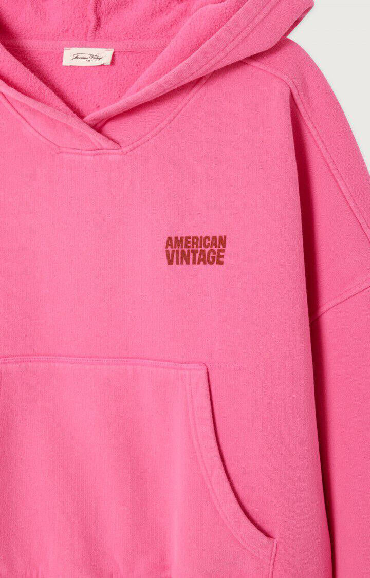 Sweathoodie PLIZZY aus Baumwolle - Petunia Vintage - Pink