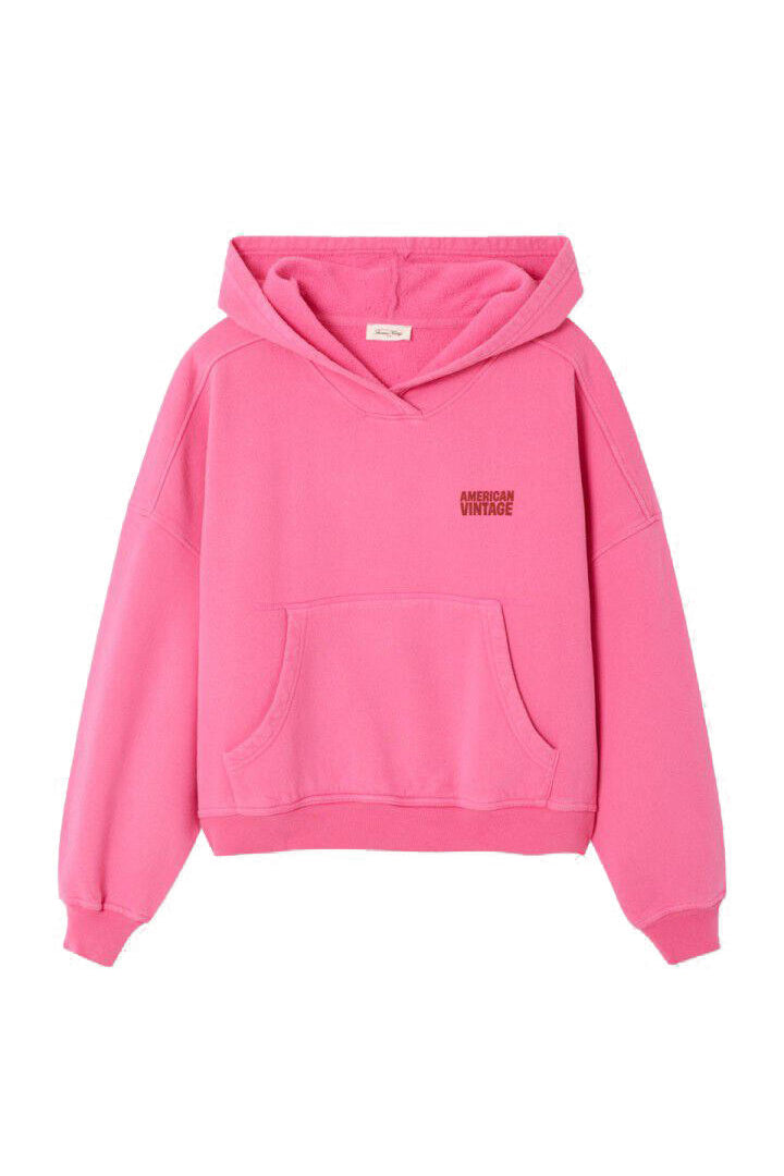 Sweathoodie PLIZZY aus Baumwolle - Petunia Vintage - Pink