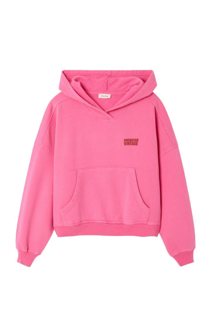 Sweathoodie PLIZZY aus Baumwolle - Petunia Vintage - Pink