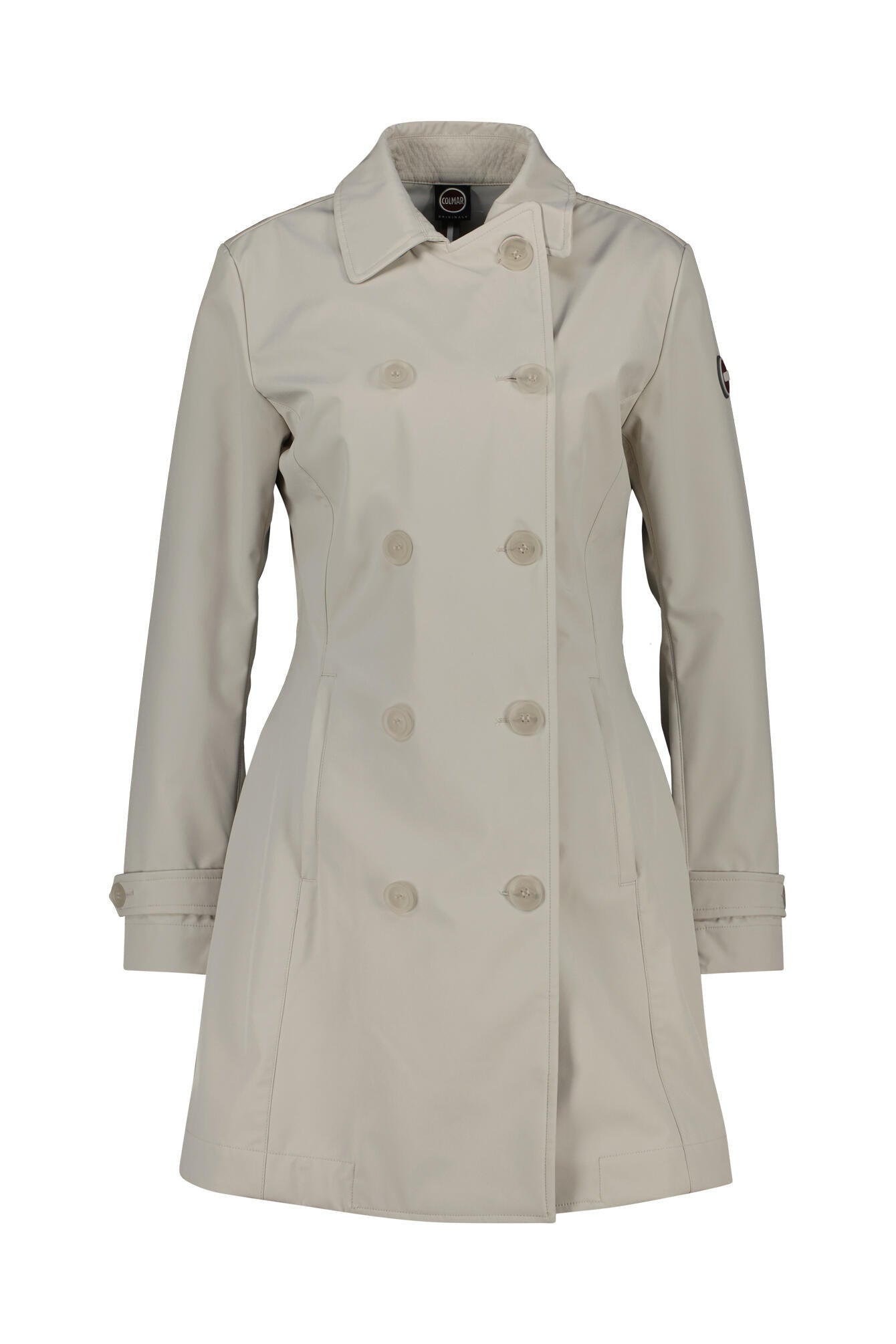 Regenmantel mit aufliegendem Kragen - 06 Canapa - Beige