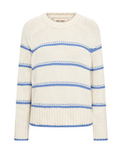 Strickpullover Regular Fit - 431 Ultramarine - Weiß | Blau