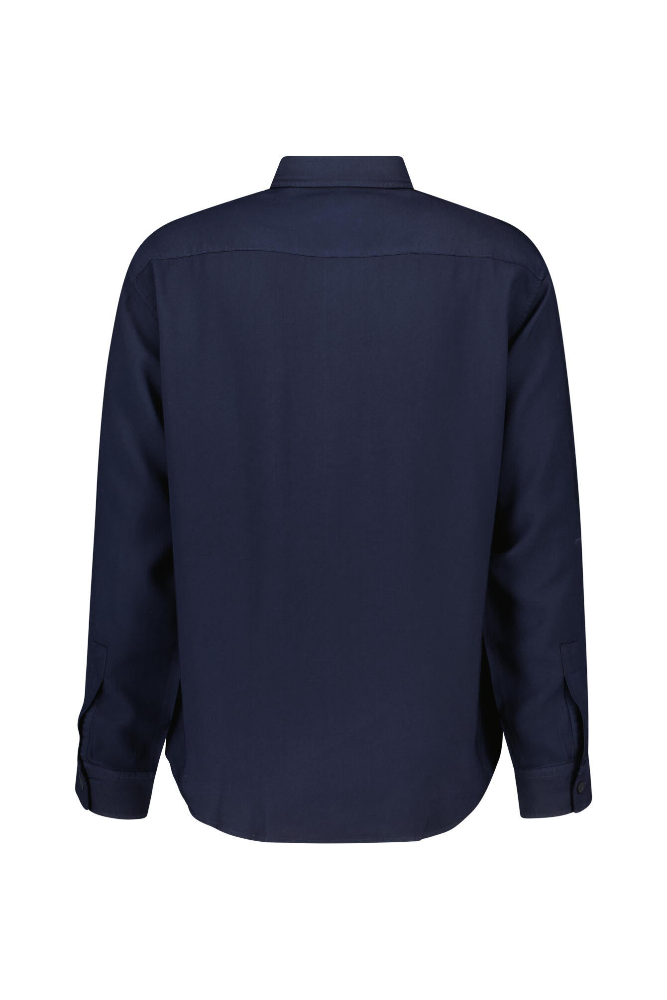 Hemd aus Viskose Regular Fit - Navy Blue - Blau