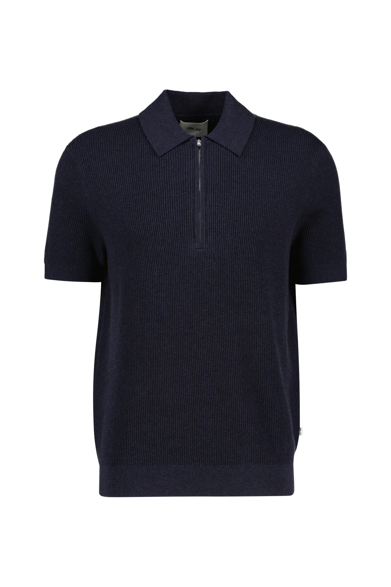 Strickpullover aus Baumwolle - Navy Melange - Blau