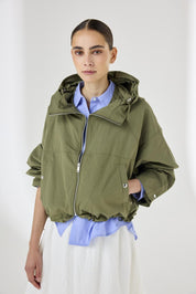 Übergangsjacke LILIANA aus Baumwollmix - 168 Army Green - Grün