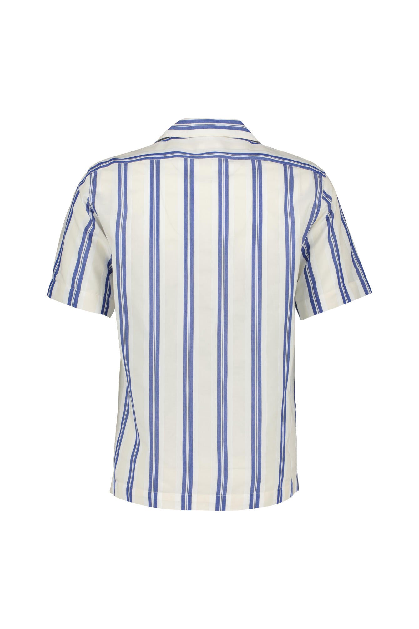 Freizeithemd gestreift aus Baumwollmix - Stripe 1 - Blau | Weiß