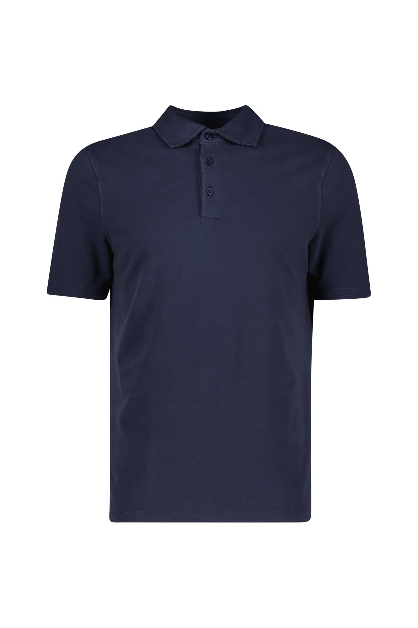 Poloshirt aus Baumwolle Regular Fit - Navy - Blau