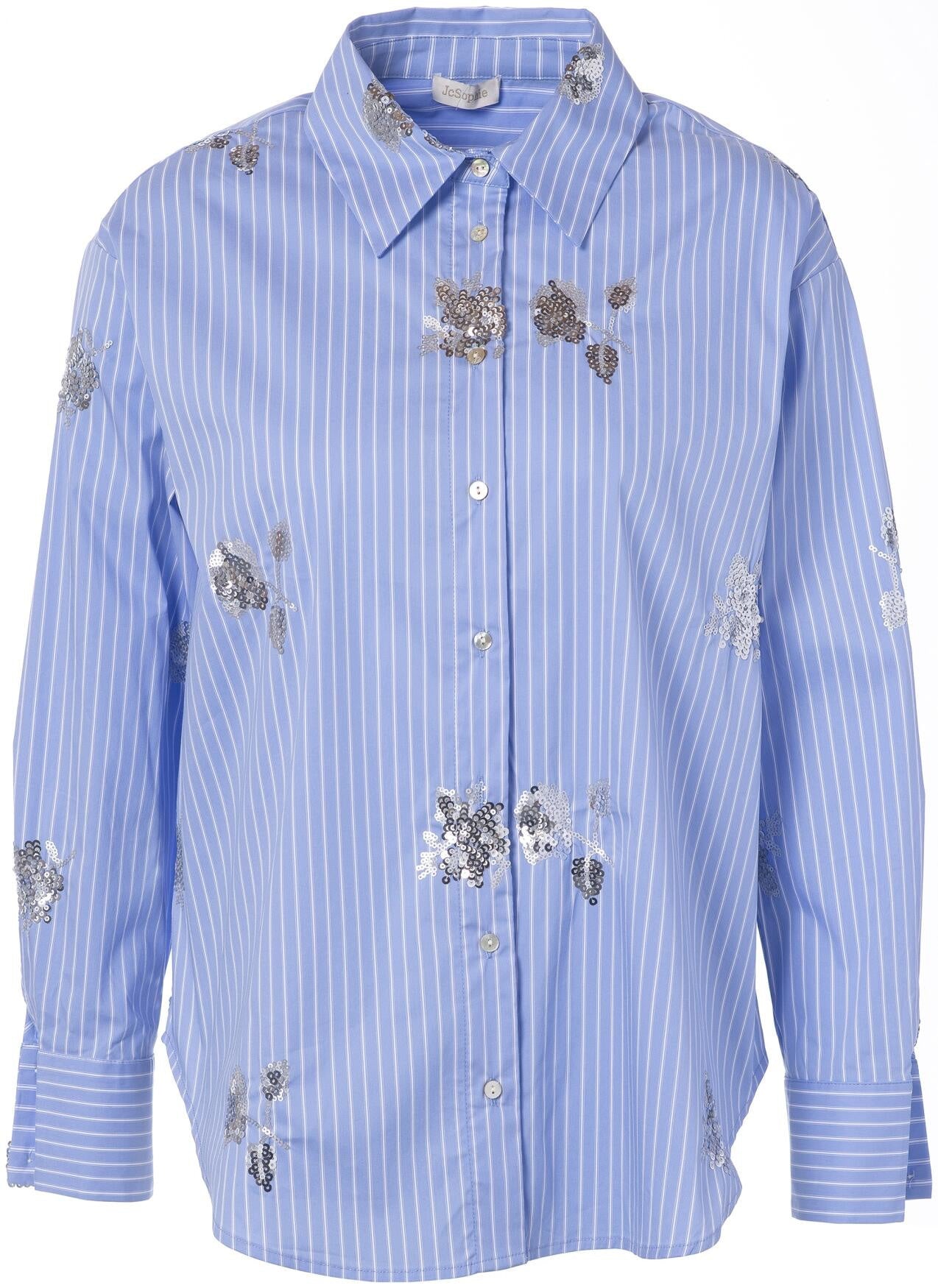 Bluse LEILA - 795 Stripes - Blau