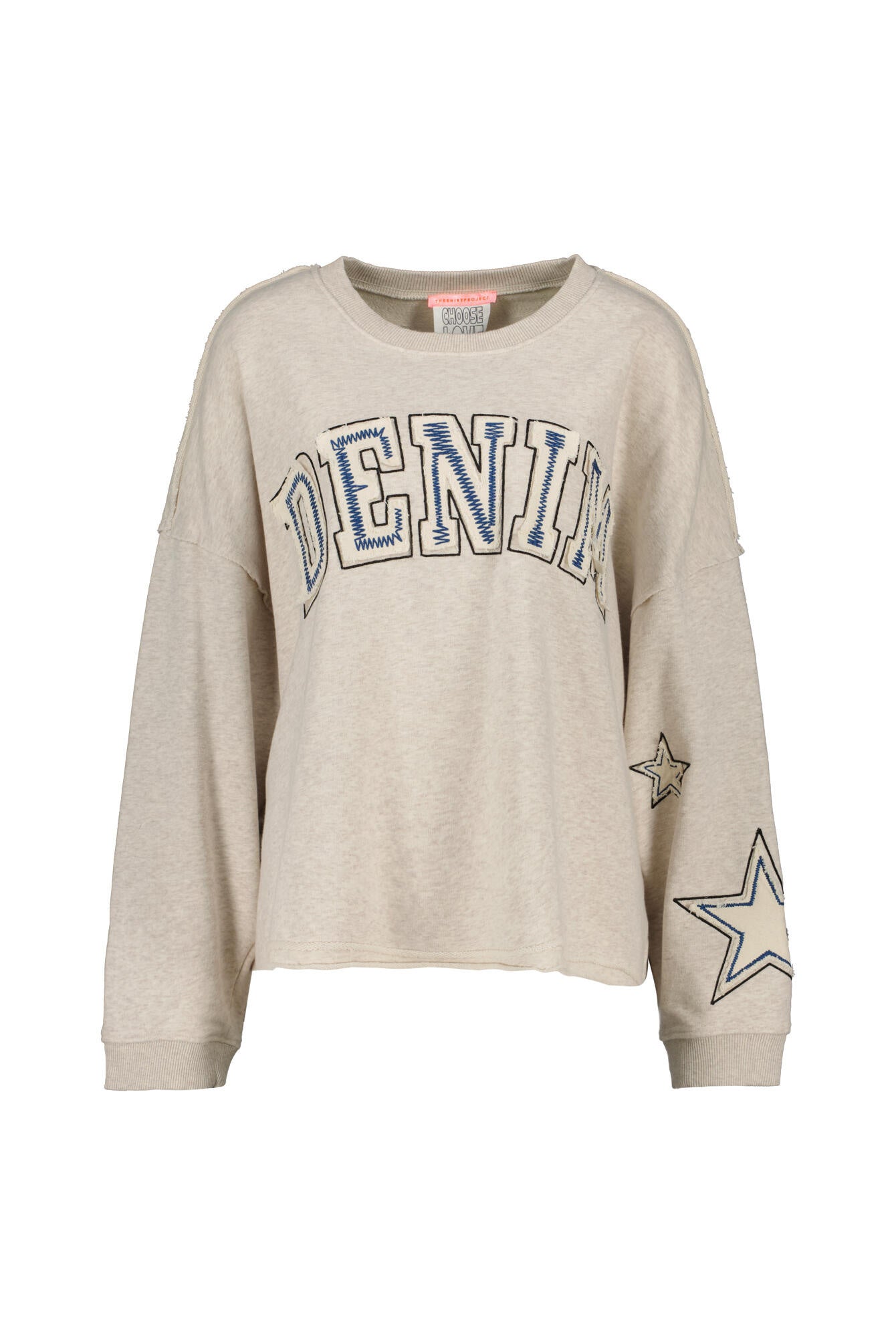 Sweatshirt Oversized Fit - 10814 Light Beige - Grau