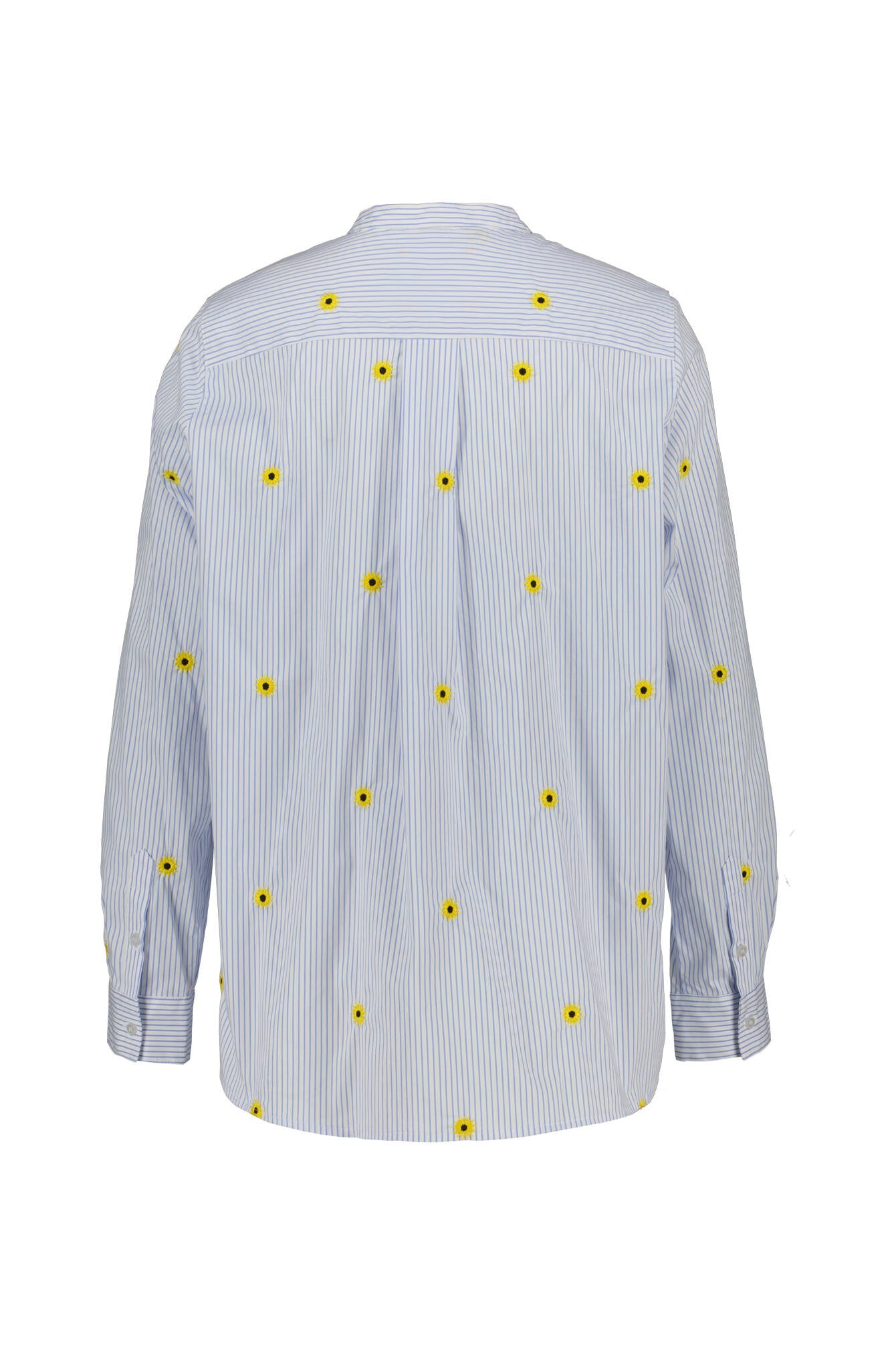 Bluse gestreift aus Baumwolle - White Blue - Blau