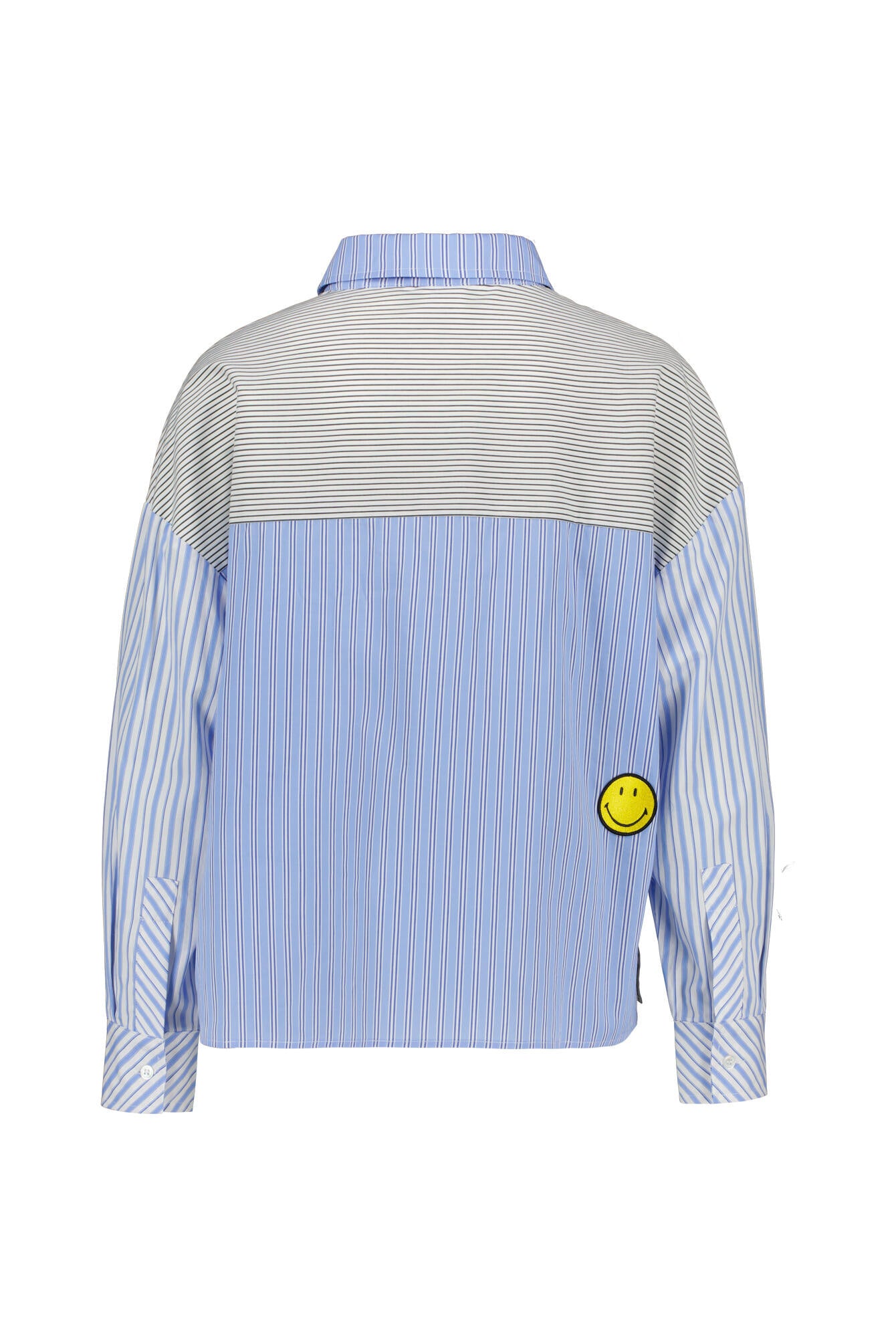 Bluse gestreift Boxy Fit - Mix and Match - Blau