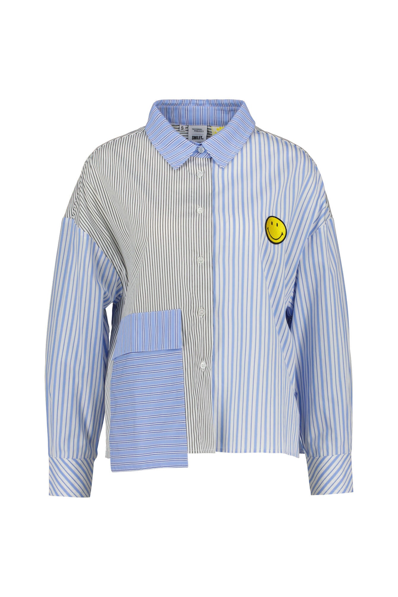 Bluse gestreift Boxy Fit - Mix and Match - Blau