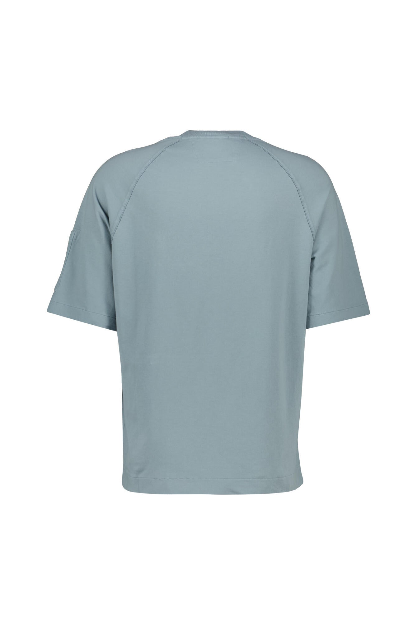 T-Shirt aus Baumwolle - 809 Silver Blue - Blau
