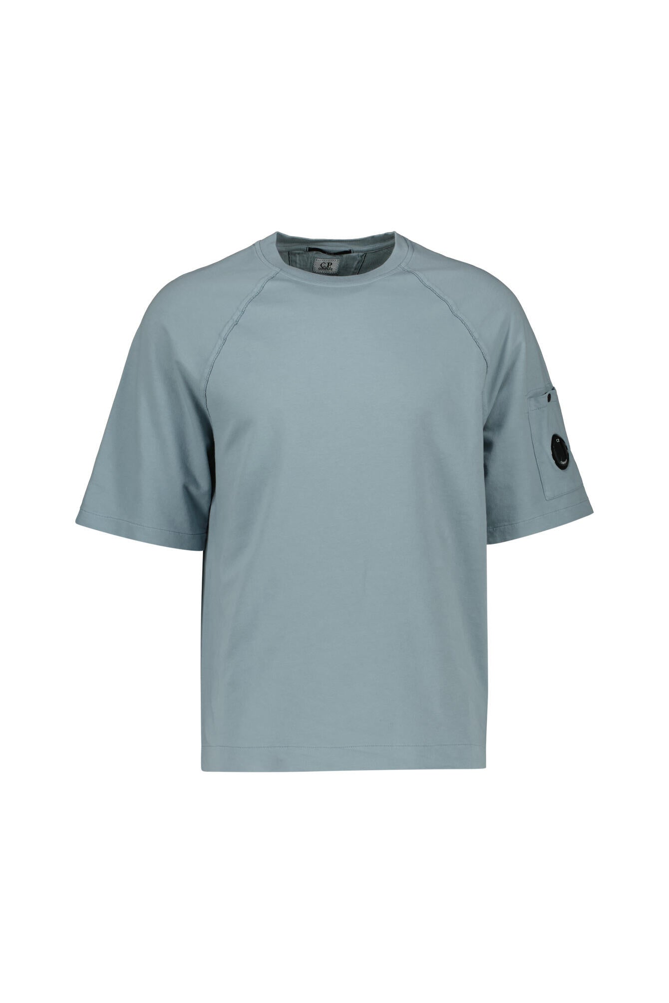T-Shirt aus Baumwolle - 809 Silver Blue - Blau