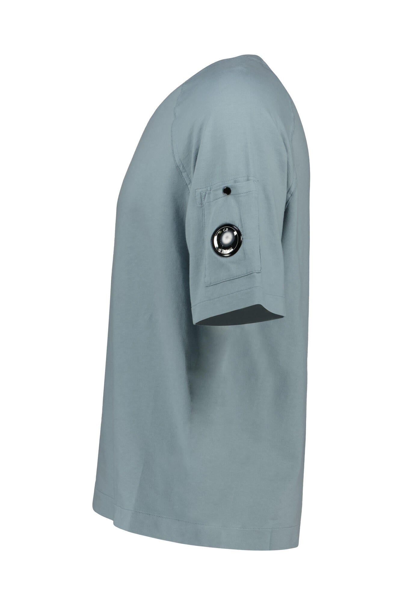 T-Shirt aus Baumwolle - 809 Silver Blue - Blau