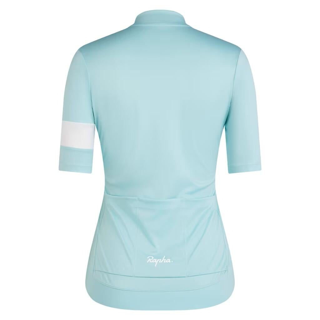 Fahrradtrikot CORE JERSEY - Light Blue White - Türkis