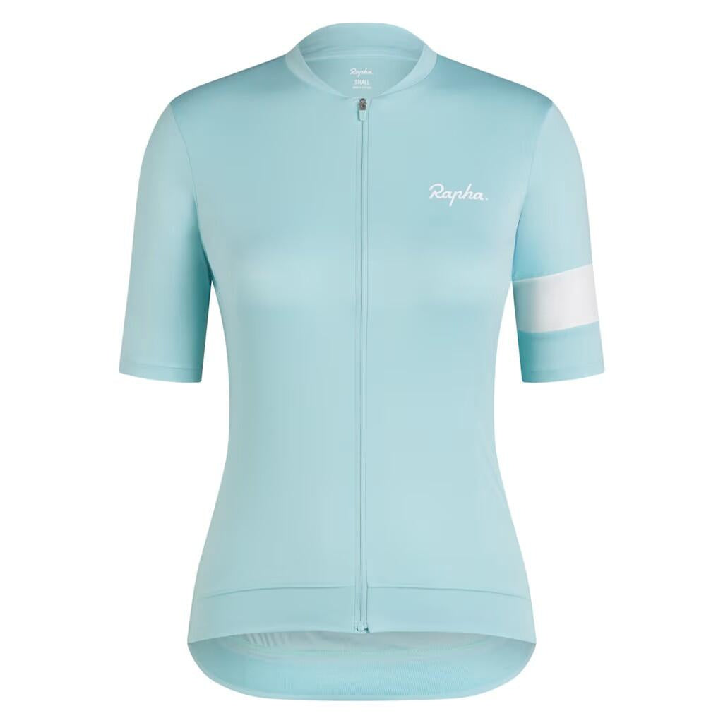 Fahrradtrikot CORE JERSEY - Light Blue White - Türkis