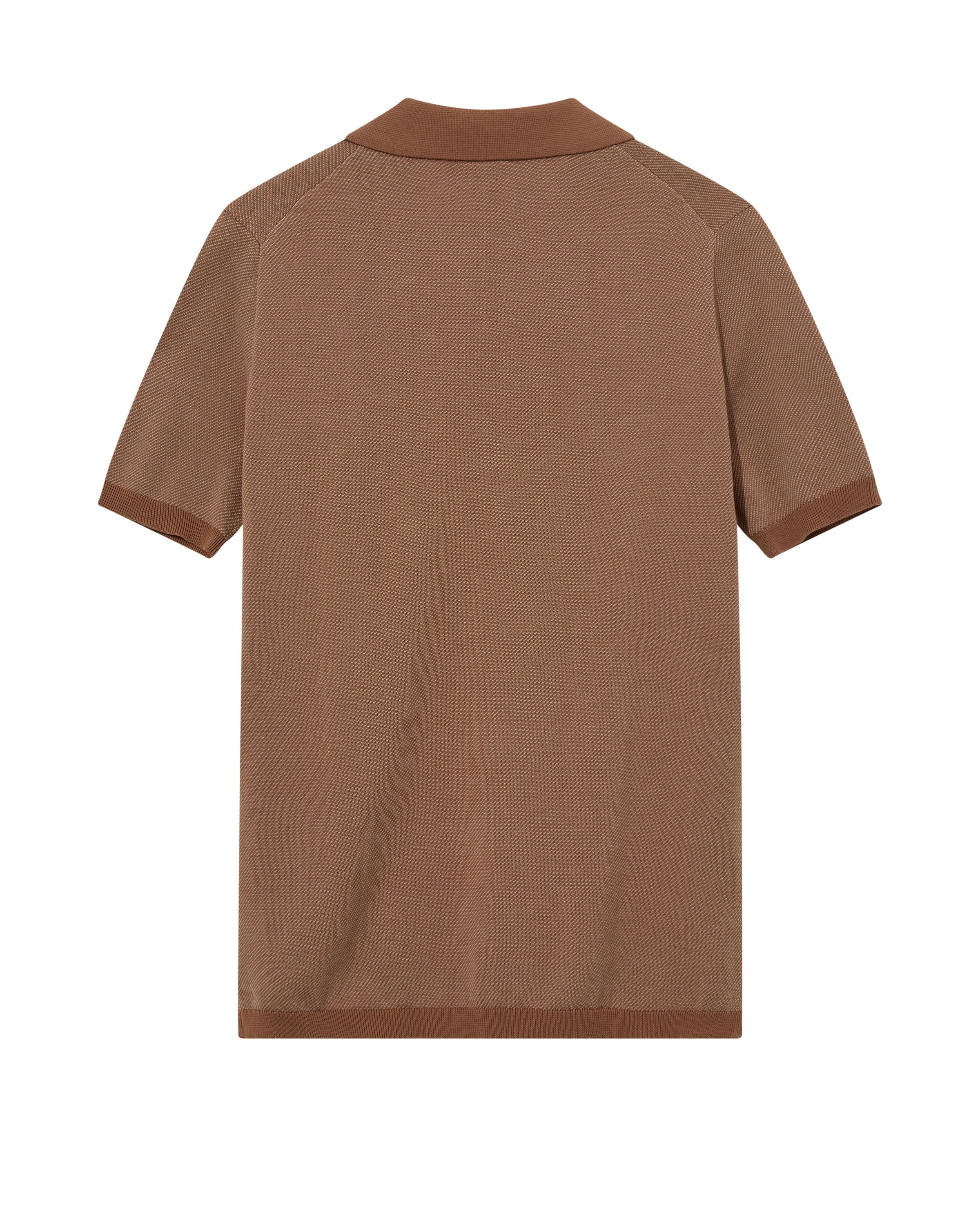 Strick-Poloshirt ROMA aus Baumwolle - 675 Toasted Coconut - Braun