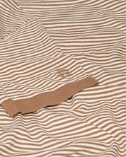 Leinenshirt CROWE gestreift - 675 Toasted Coconut - Braun