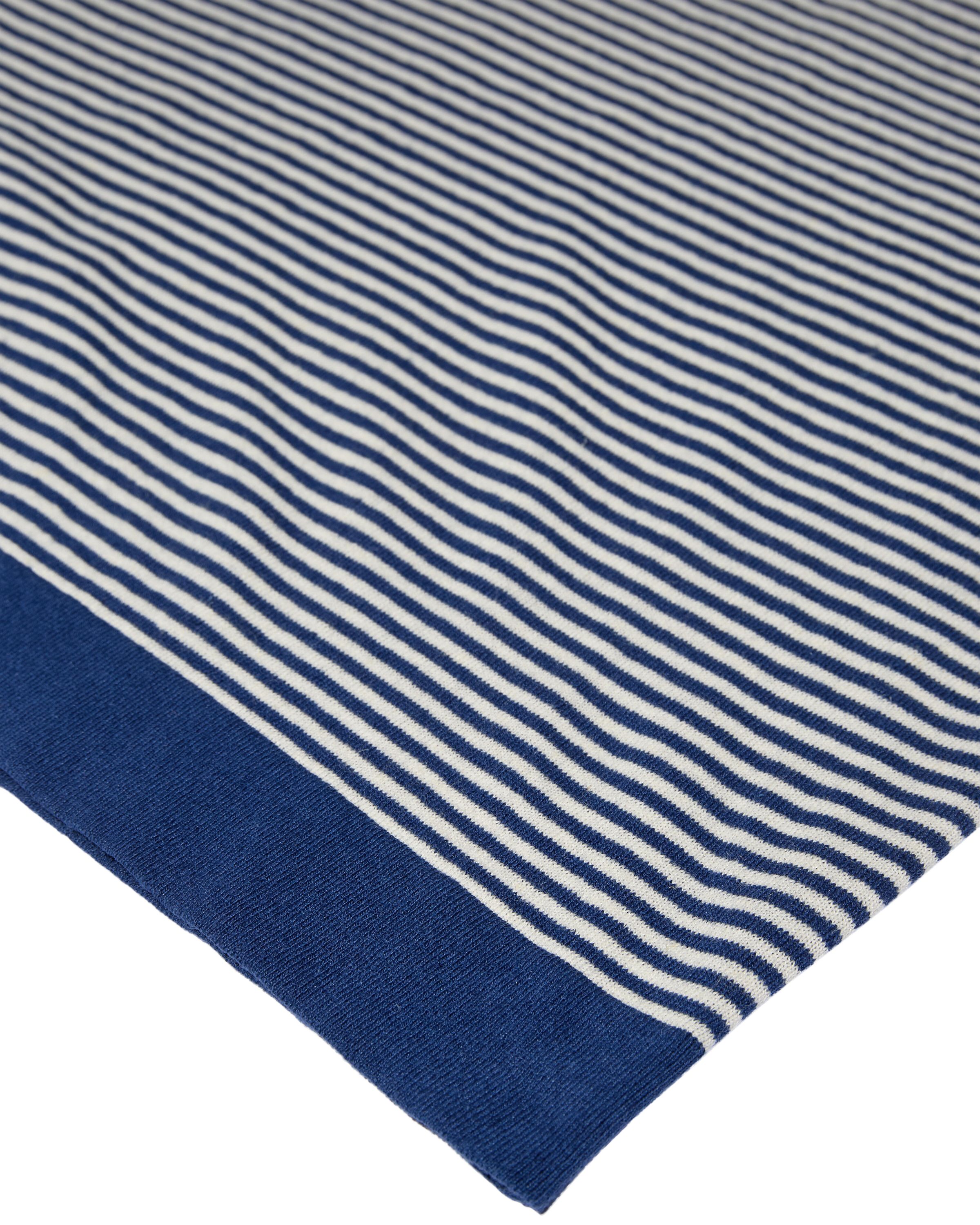 Leinenshirt CROWE gestreift - 957 Estate Blue - Blau