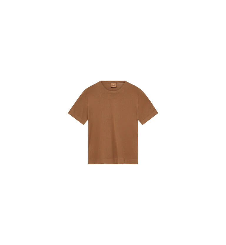 Leinenshirt CROWE Regular Fit - 675 Toasted Coconut - Braun