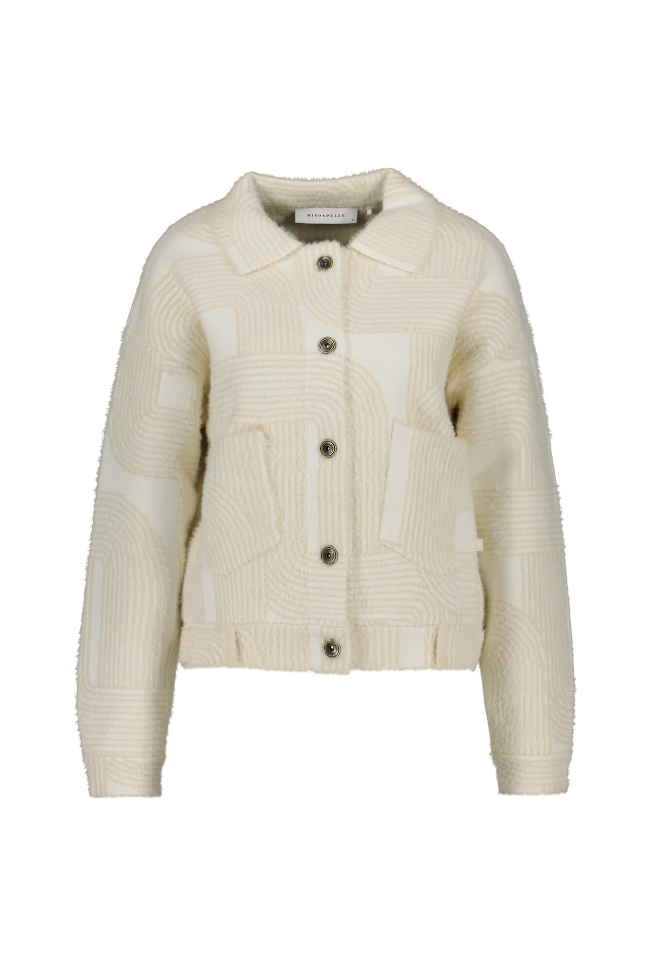 Strickjacke BUBBLY - Birch Labyrinth - Beige