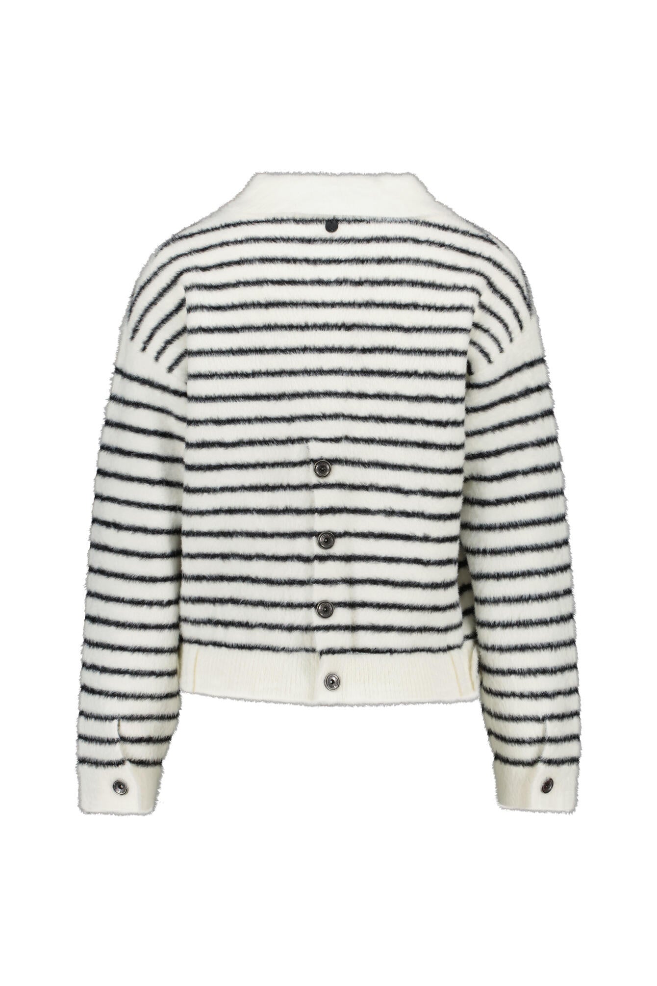 Strickjacke BUBBLY - Black White - Schwarz