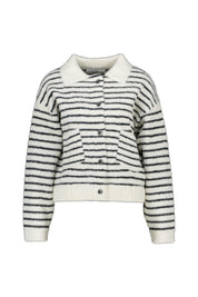 Strickjacke BUBBLY - Black White - Schwarz